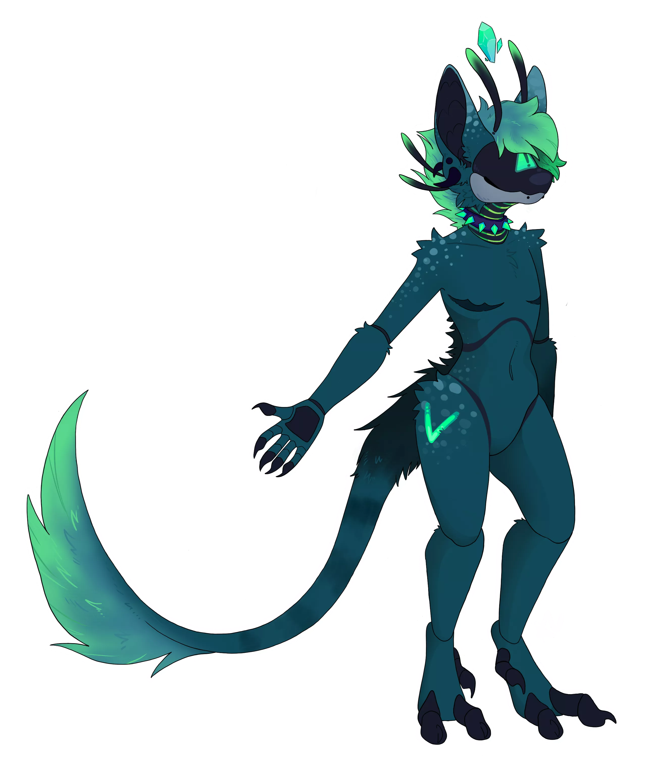 I Redrew the full body art of my sona Zero, I hated the old one- body proportions are waaay better ♡ posted by Zero-The-Prizimix