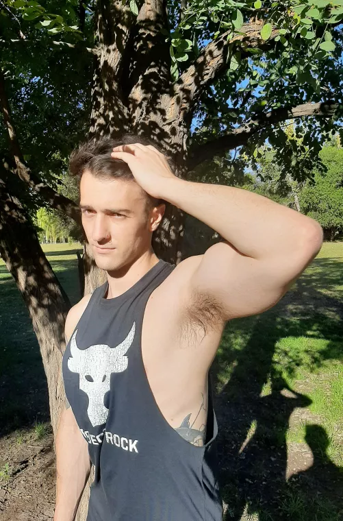 Love when a stranger keeps staring at my sweaty pits in public places. by asexyspiderman