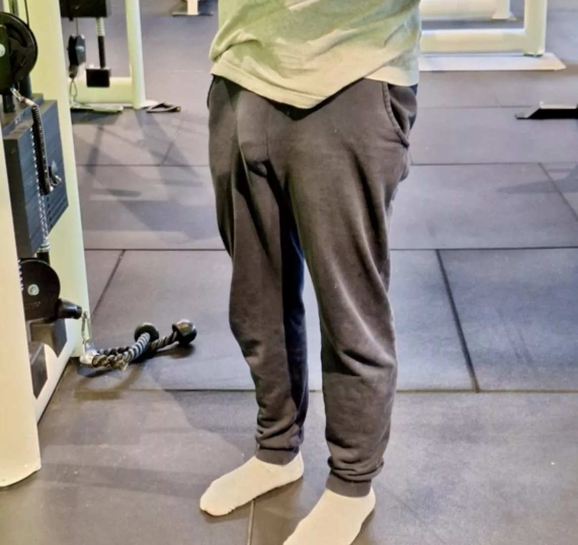 My 8 incher loves grey sweatpants, but it also loves seeing sexy asses :) posted by TheeGuyDerek