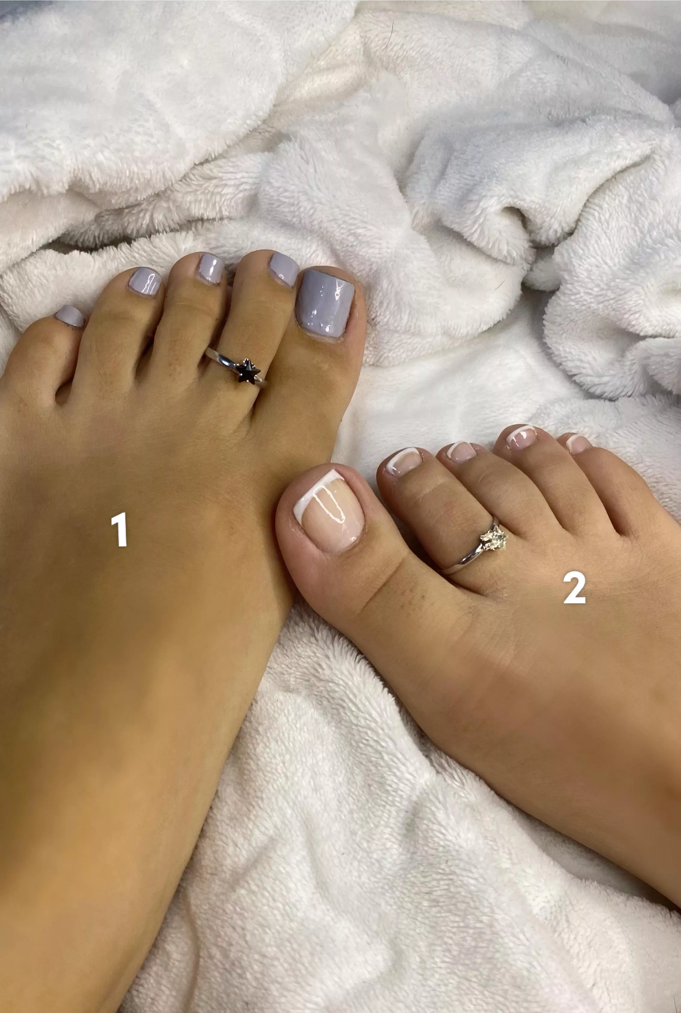 My sister and I want to know which feet do you prefer?🙈😏 posted by Substantial-Pie-1914
