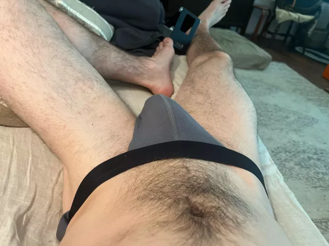 New jock strap #jockstrap #first what do you think? by ForestofTimber