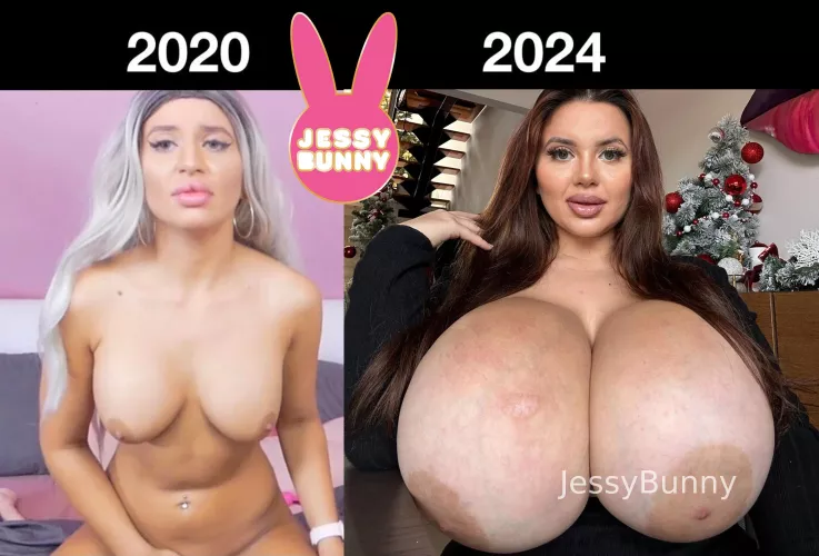 Over 10 Times Bigger Boobs in Just 4 Years (315cc vs 3750cc) by Jessy_Bunny