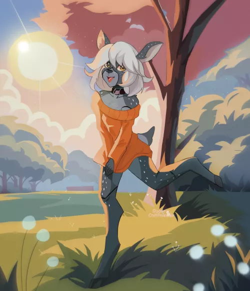 sunny fawn for your attention by Sugar-art