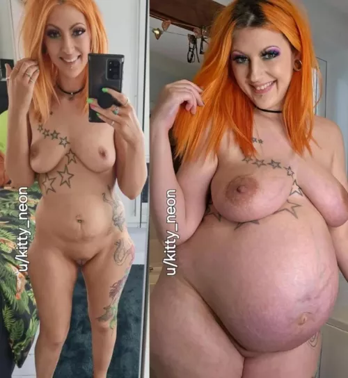 Tiny vs 9 months pregnant, which do you prefer?... by kitty_neon