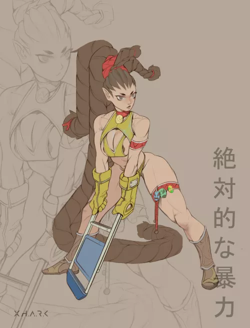 Wrestler girl, art by me [Original] by Kai0704