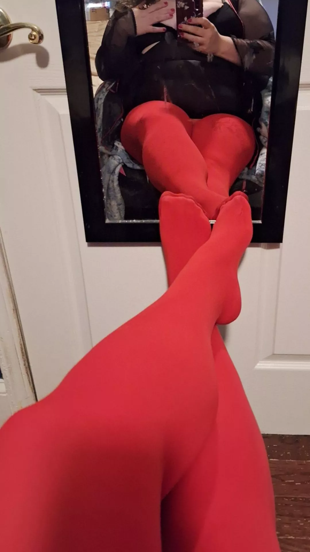 Do you like my red tights  posted by Outrageous-Sir-1638