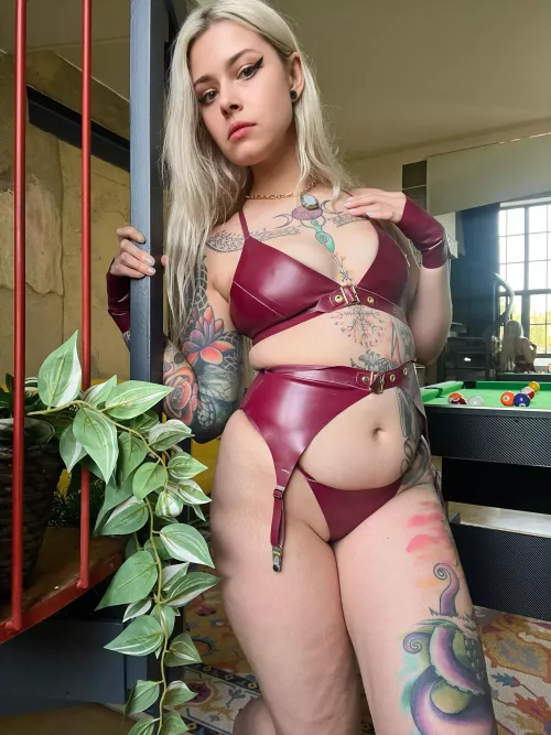 I’d tie you to these stairs and make you lick my latex by MistressMercyxoxalt