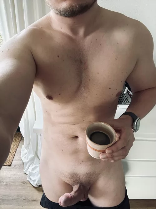 Italian espresso served with a thick cock as side dish - cum to daddy 🖤 (33)  by germangonewild69