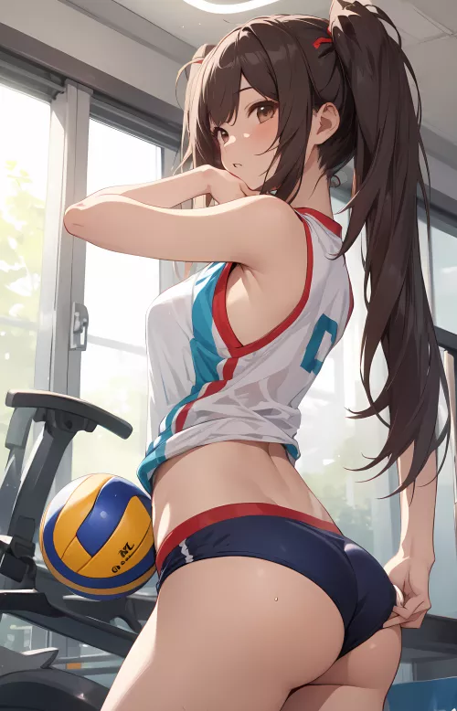 Volleyball Girl (pixai) by DammyAiHentai