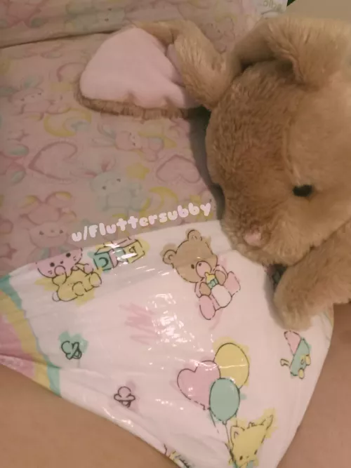 Baby's first diaper pic 🙈💕 I'm shy, so please be nice 🥺 by Fluttersubby