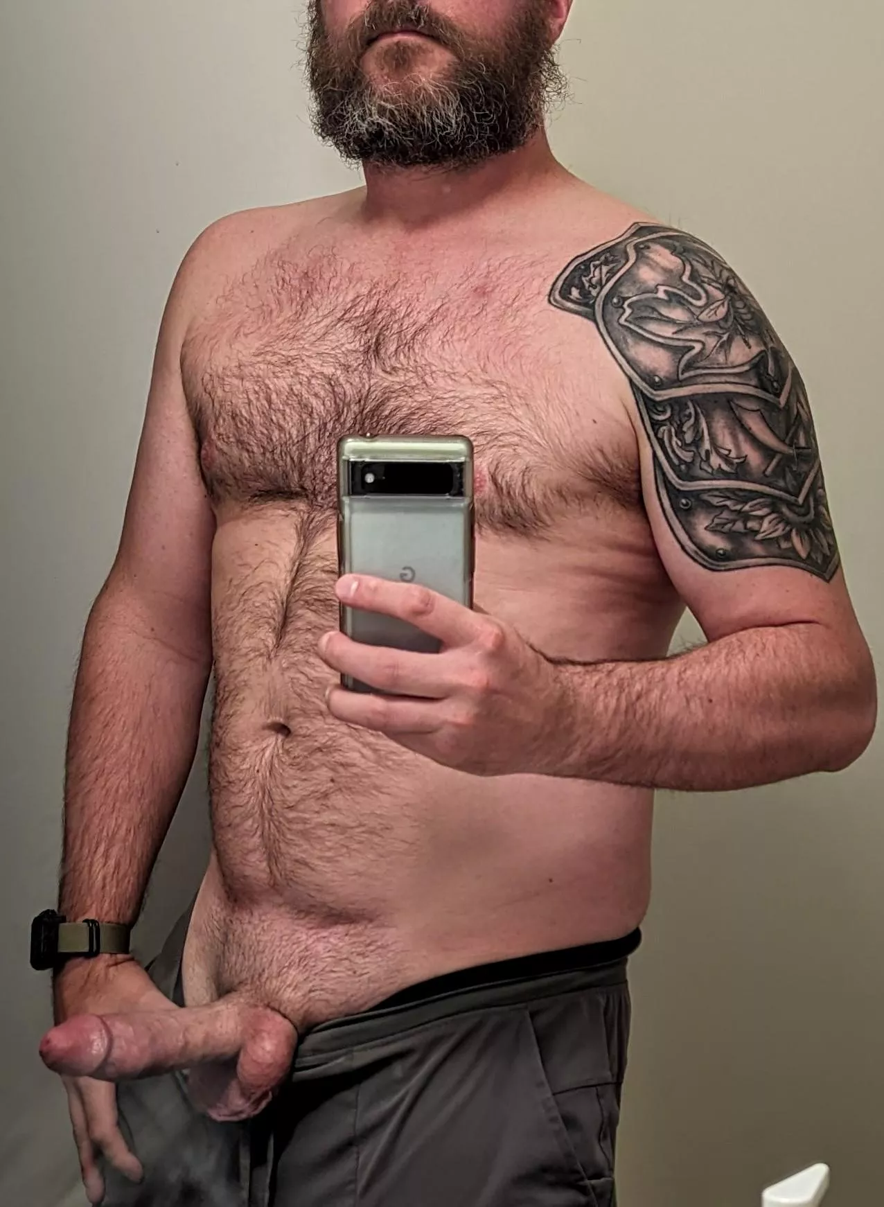 Bearded, tattooed and hard posted by spongerobnopants