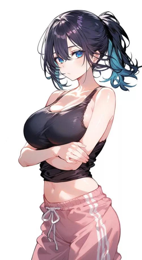 Black Tank Top  by CheetahSperm18