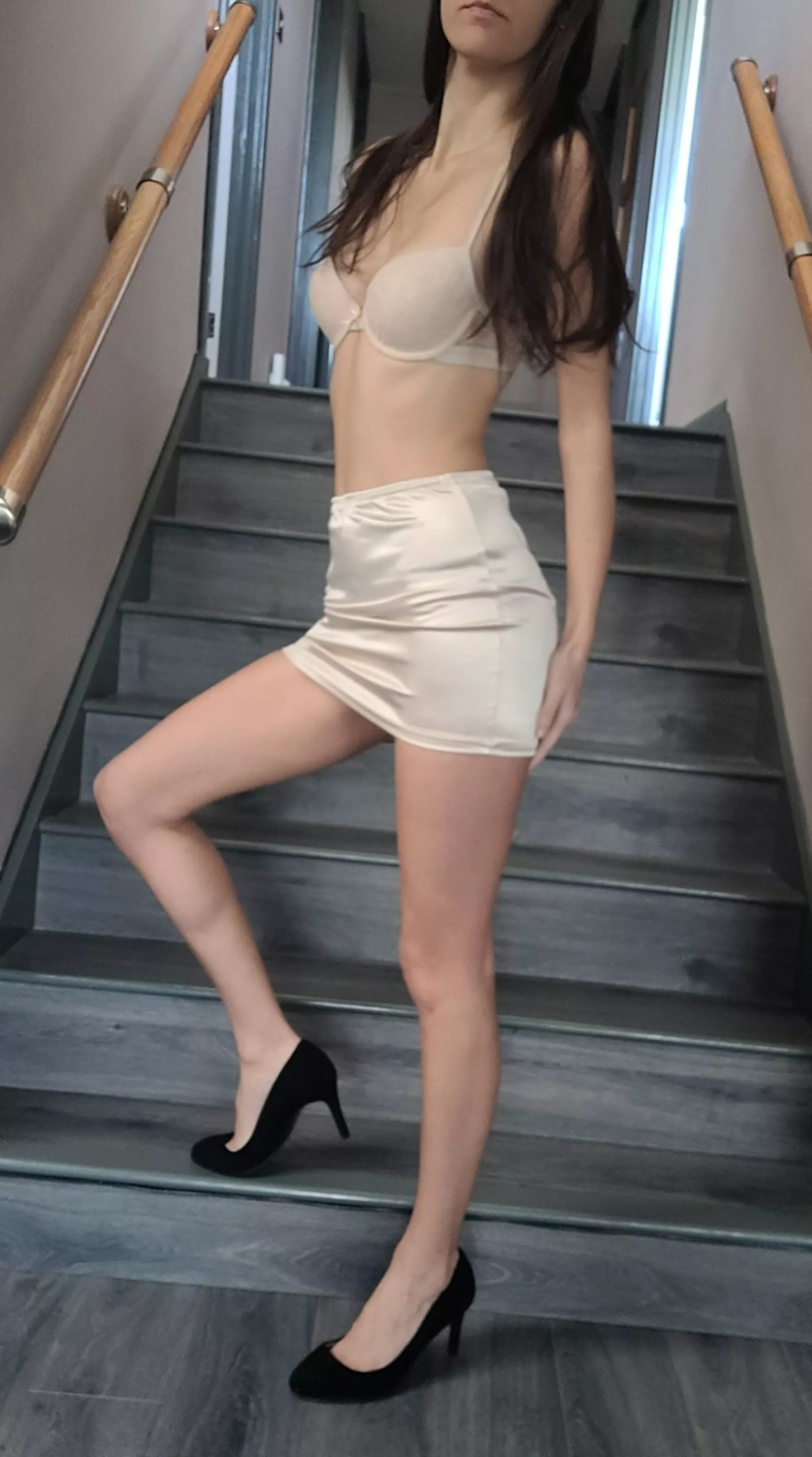 Boss, a miniskirt as you requested posted by sexy_brunette__