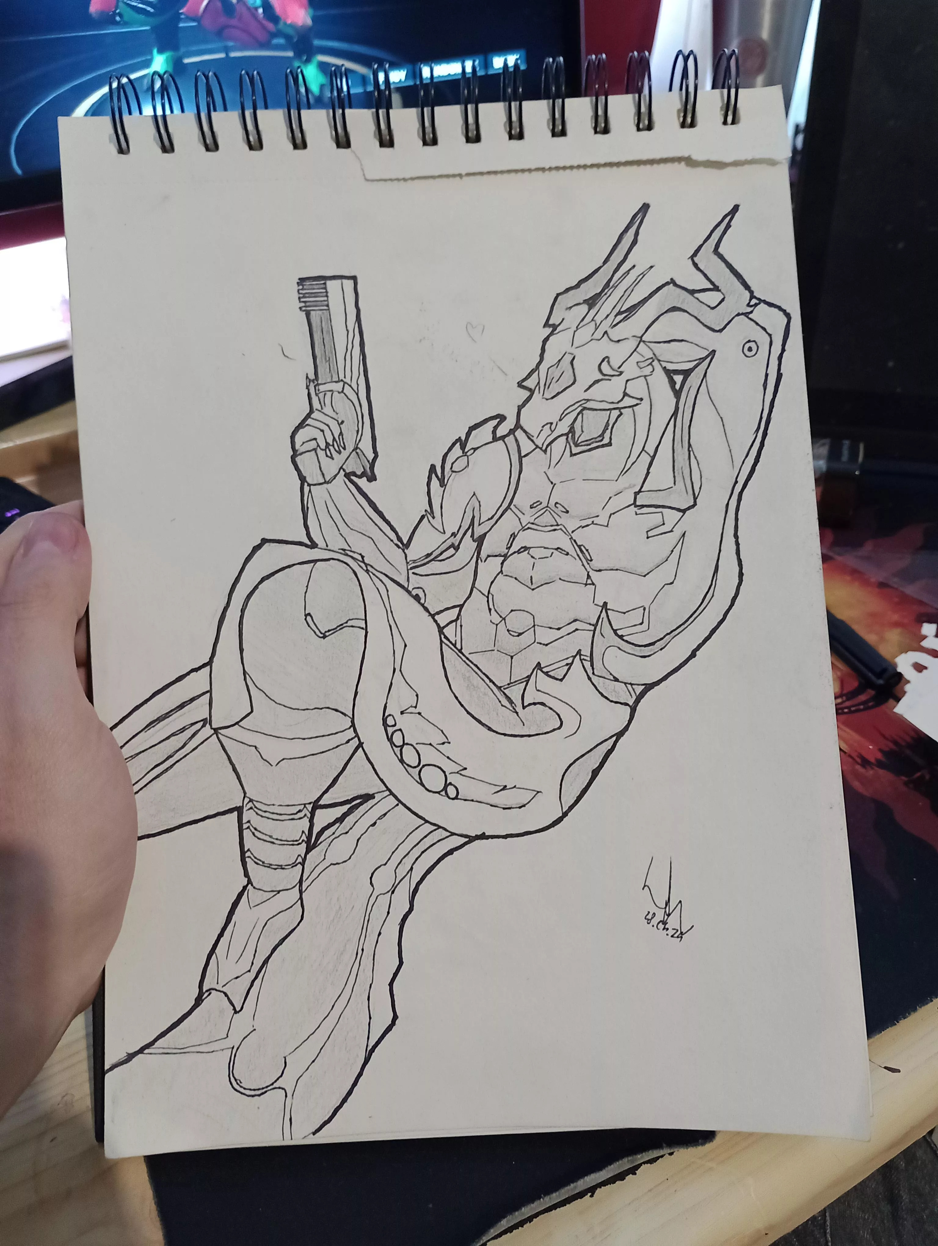 Does Chroma from Warframe count as furry? (art by me) posted by Kol_Pom