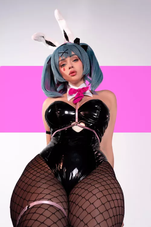 Miku Hatsune Rabbit hole cosplay by Shadory  by shadory_cos