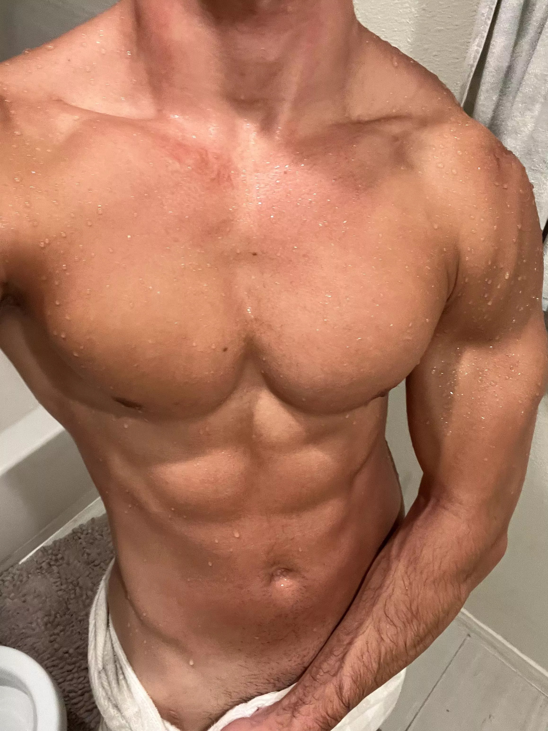 My forearm was all pumped up from holding this towel 😊 posted by TheeGuyDerek