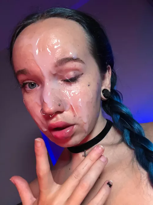 Selfies after an evening blowjob with two guys.  by Scarletty62