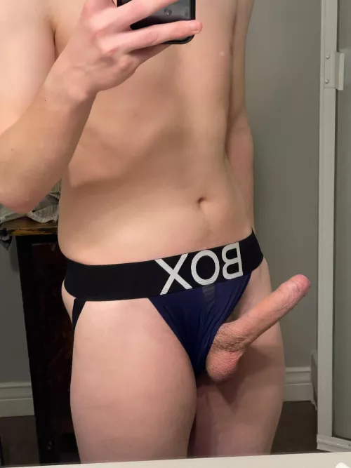 The downside of jockstraps is they can’t always contain a boner 😅 by ExoticAdvisor69