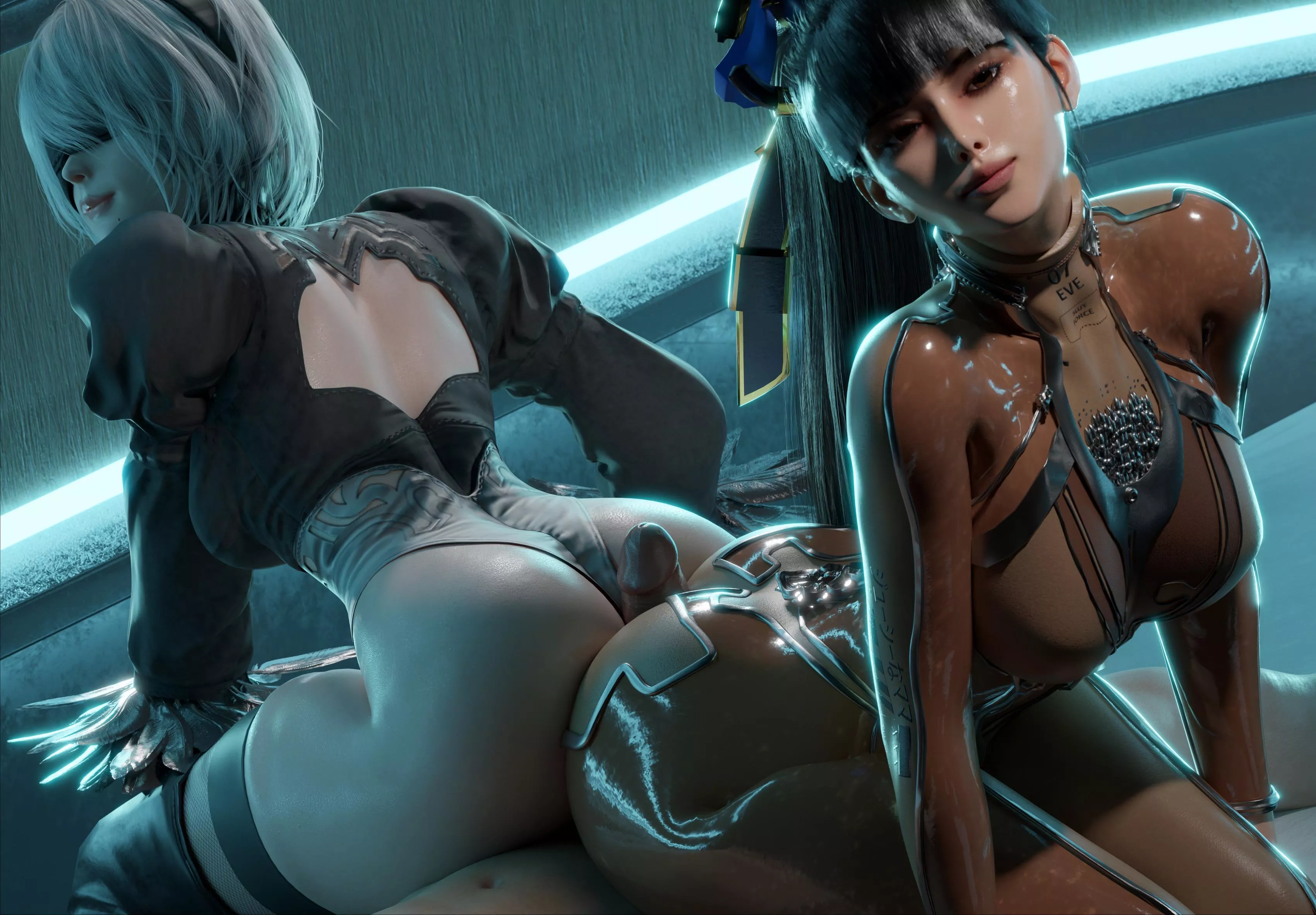 2B & Eve (GretDB) posted by mustachy-