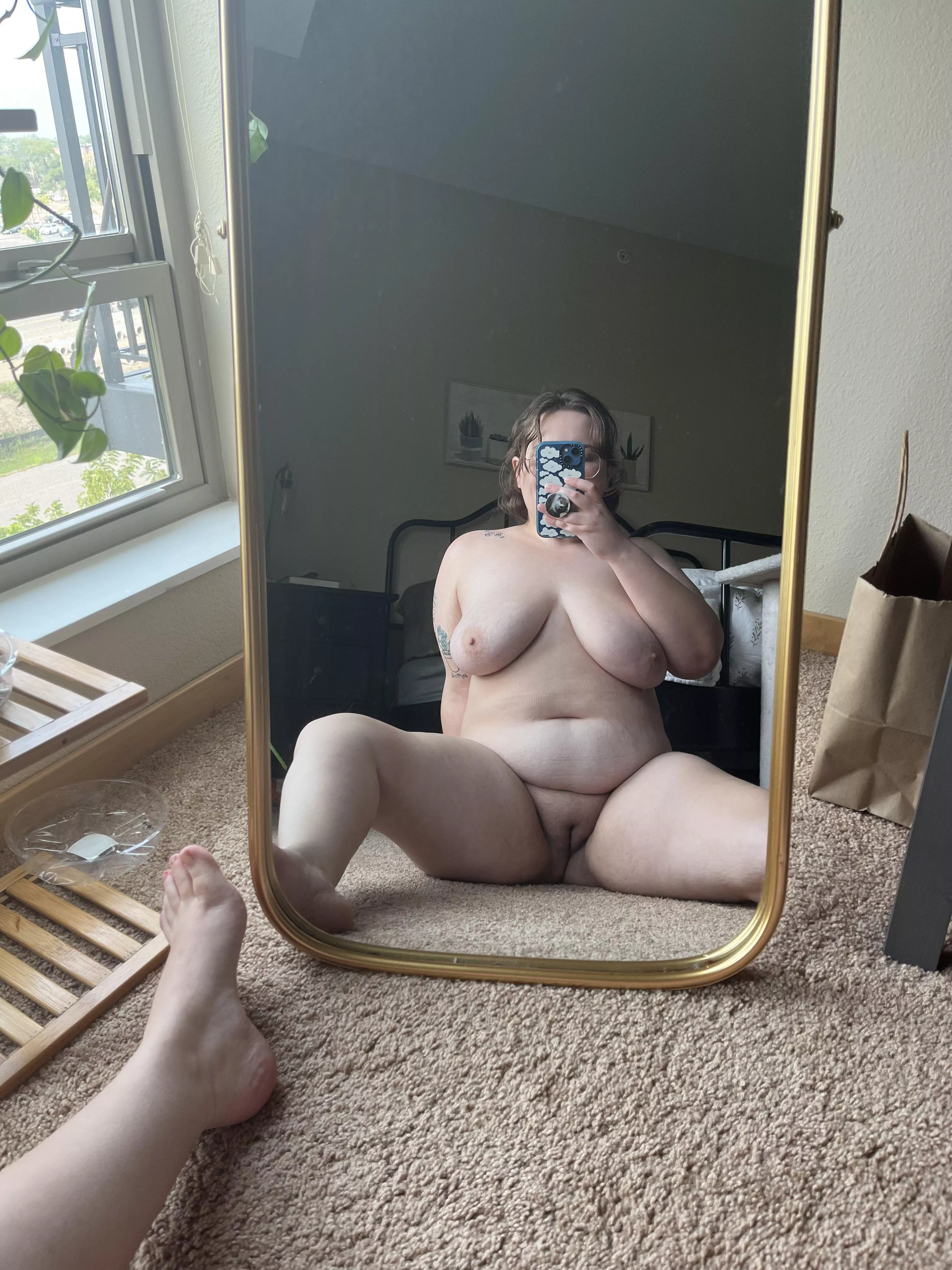 Am I naughty for showing off my chubby pussy? posted by bellagirl22
