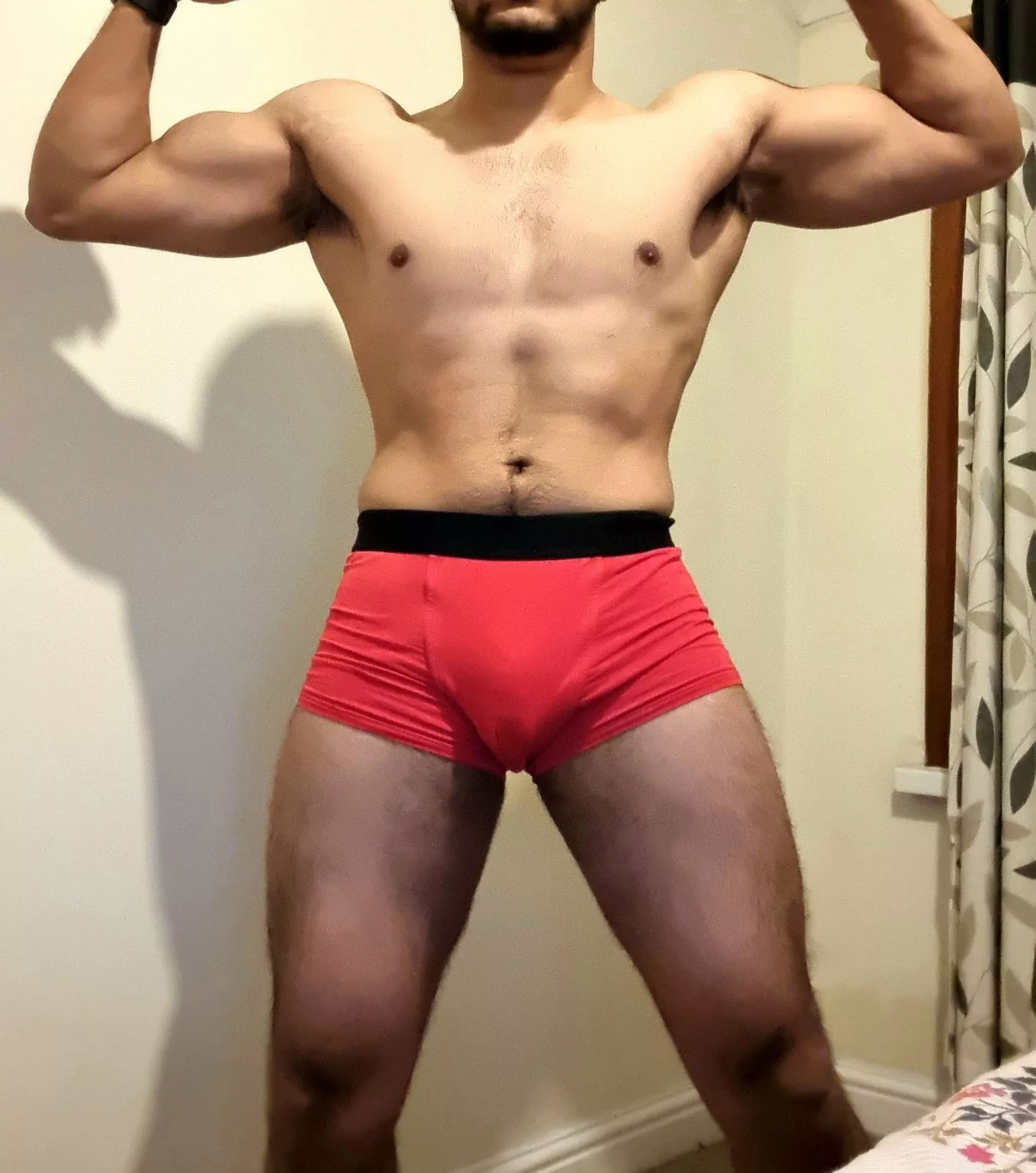 Are you a good boy?? Get on your knees and pull my boxers down with your teeth. posted by kik--Somakoi