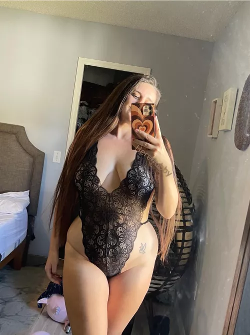 Black lingerie on my milf body by here4ubby
