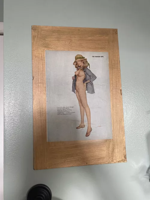 Custom bathroom art from a 1960’s Playboy by misterwabz