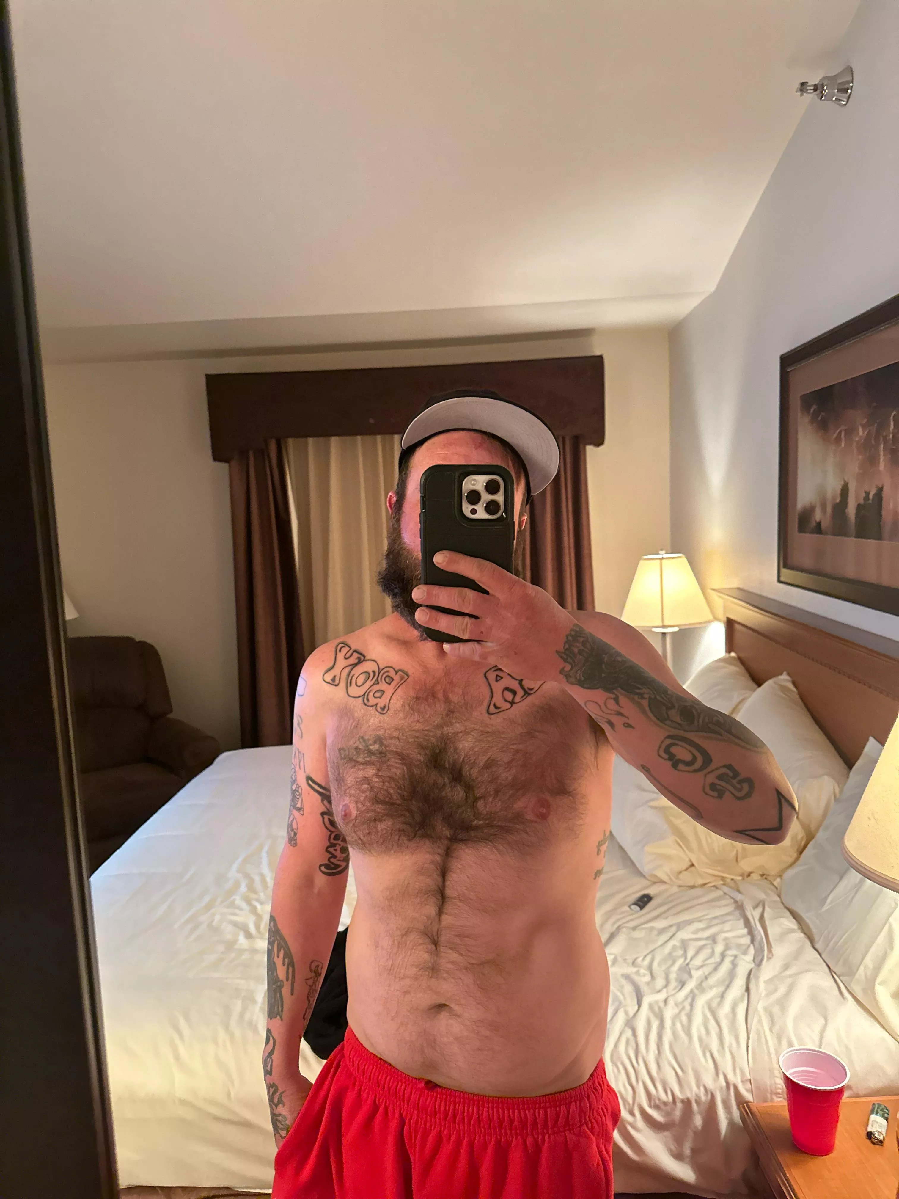 Hairy chest with a fresh tattoo. posted by Tuna_Canv2