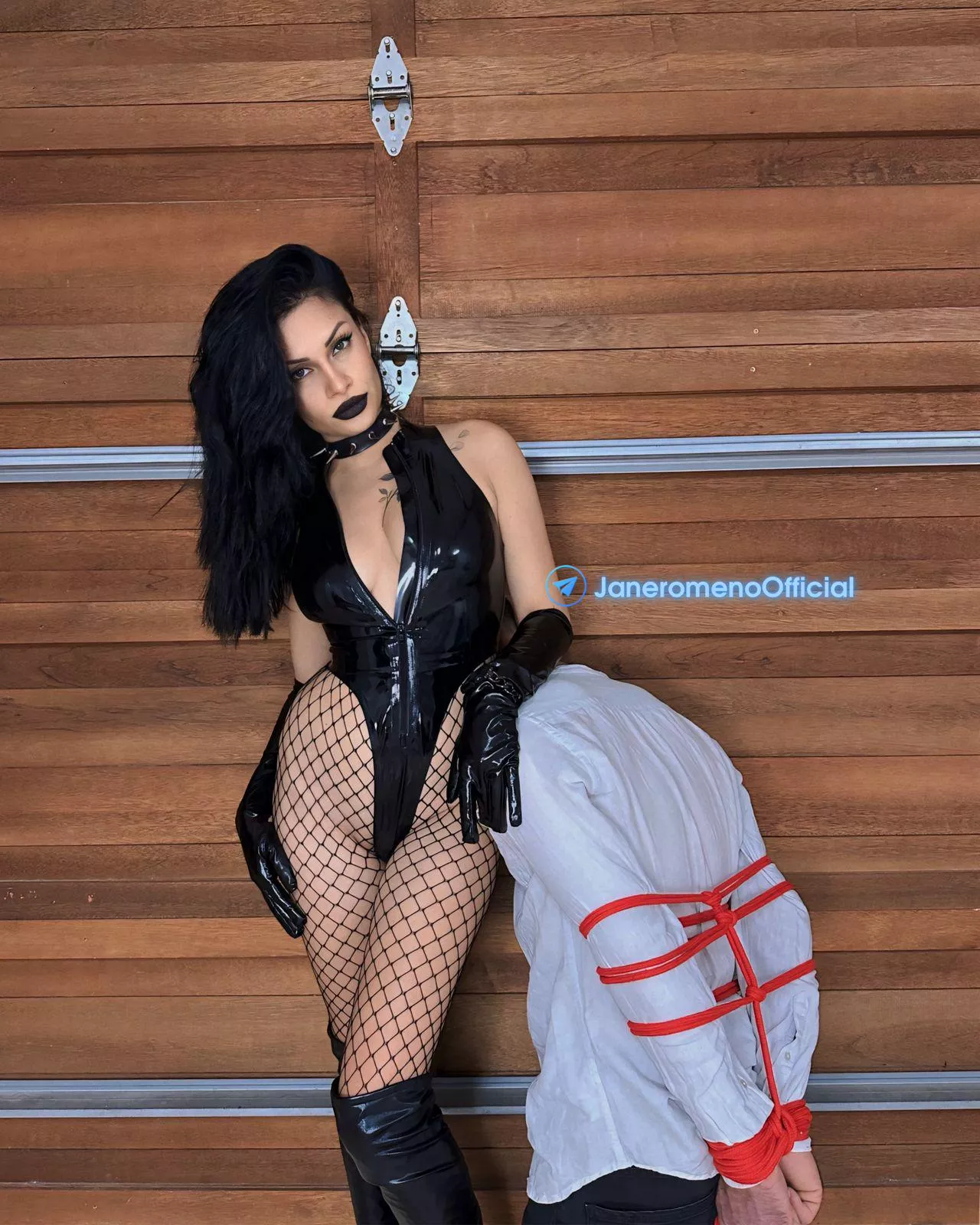 he is trapped in my ropes, what should I do with him? 😈 posted by Jane_Romeno