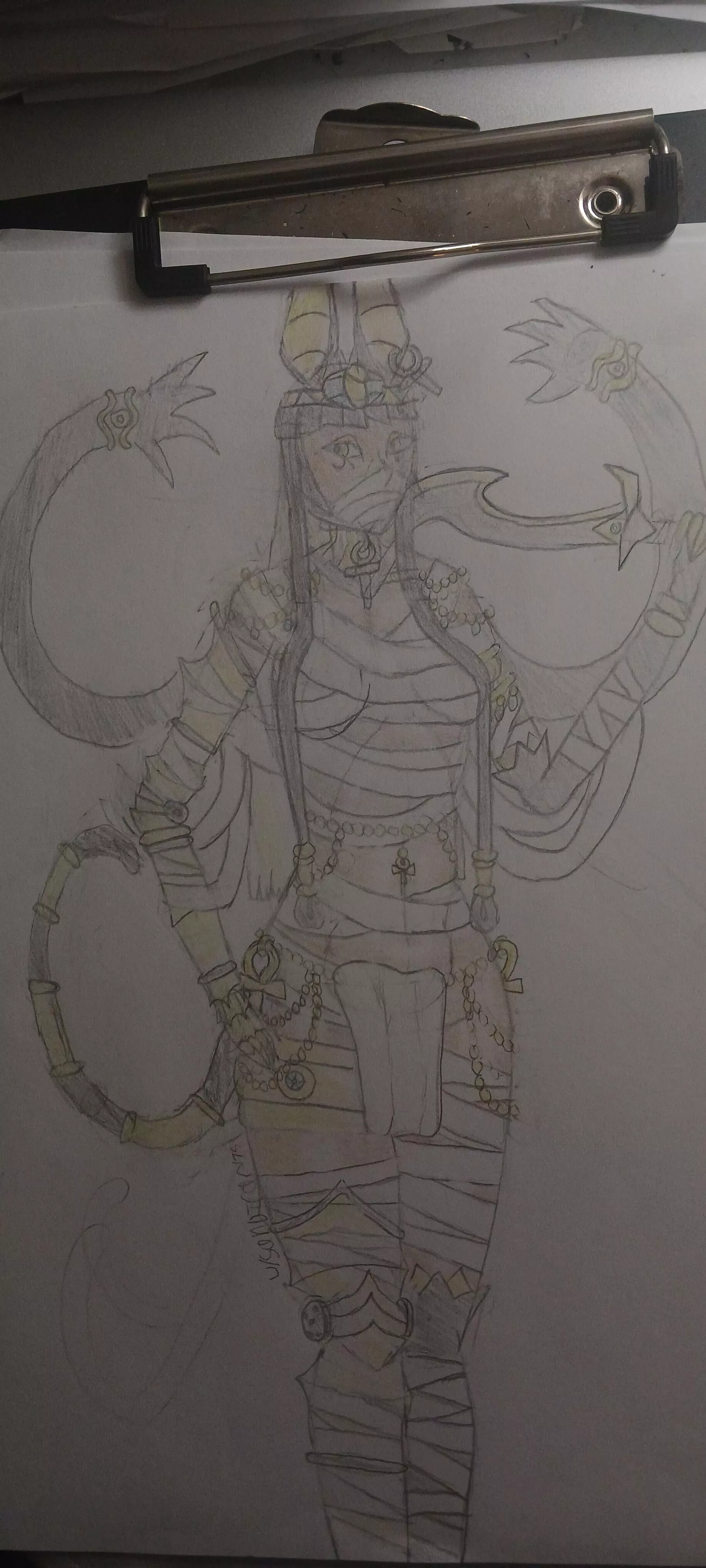 Made some changes to my egyptian character (source: me) posted by sandtrap175