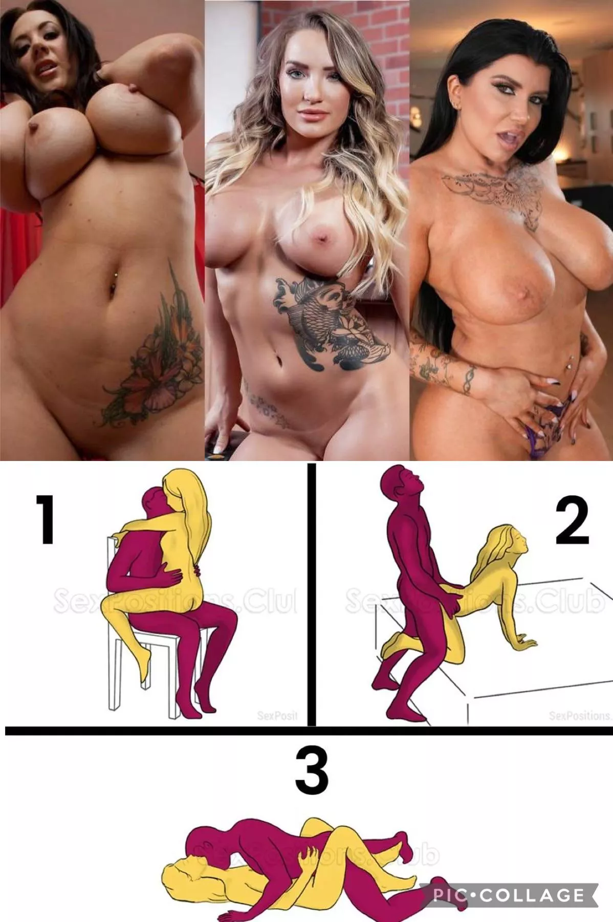 Pick one pornstar for each position and why you would like to fuck them in that position  posted by XXXPORN9