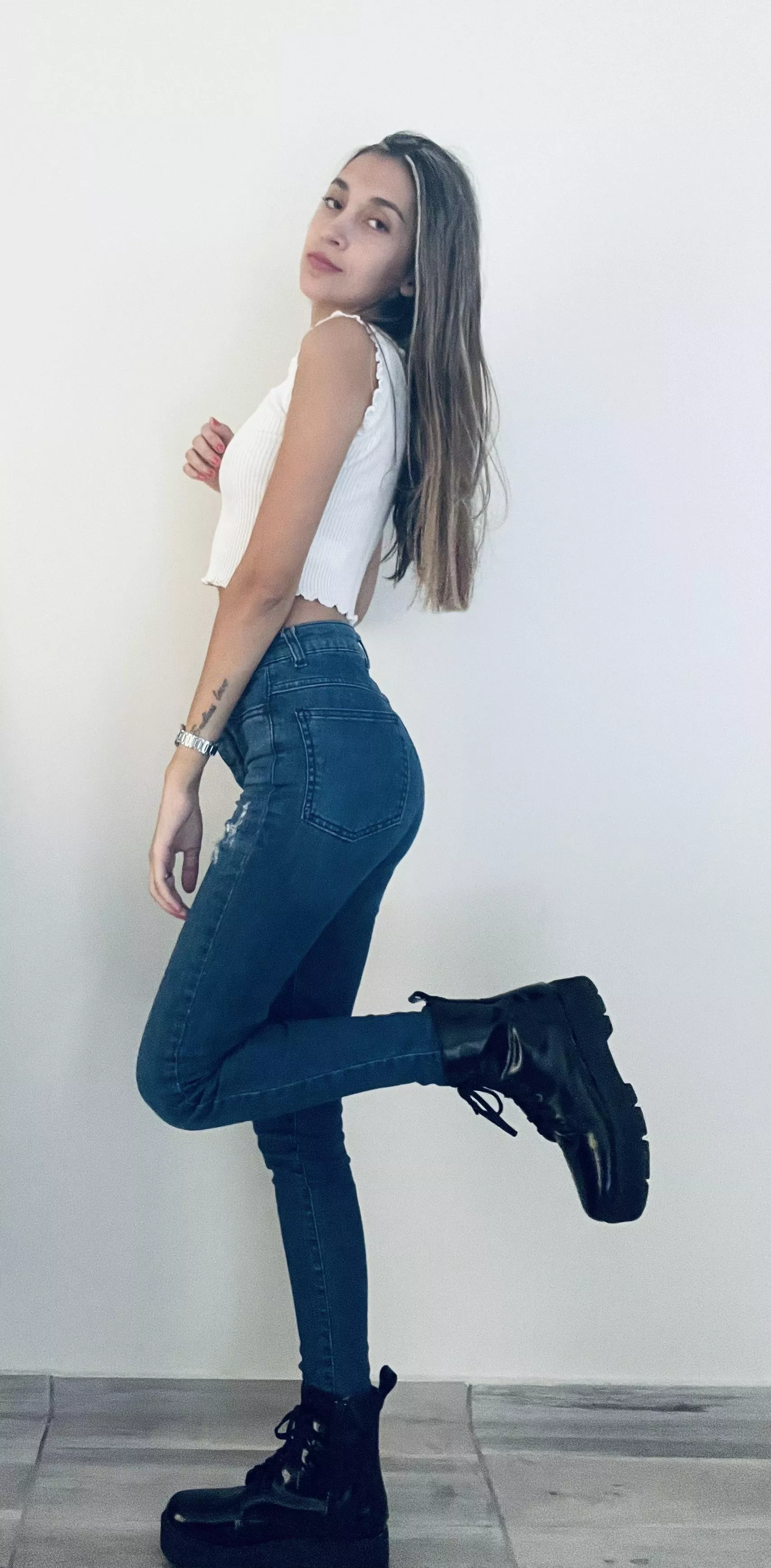 Ready to go to work with my new boots posted by blairxoxowaldorf