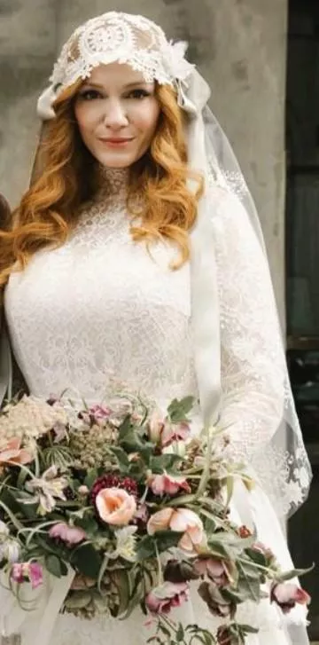 Redhead in a wedding dress posted by Desecr8or