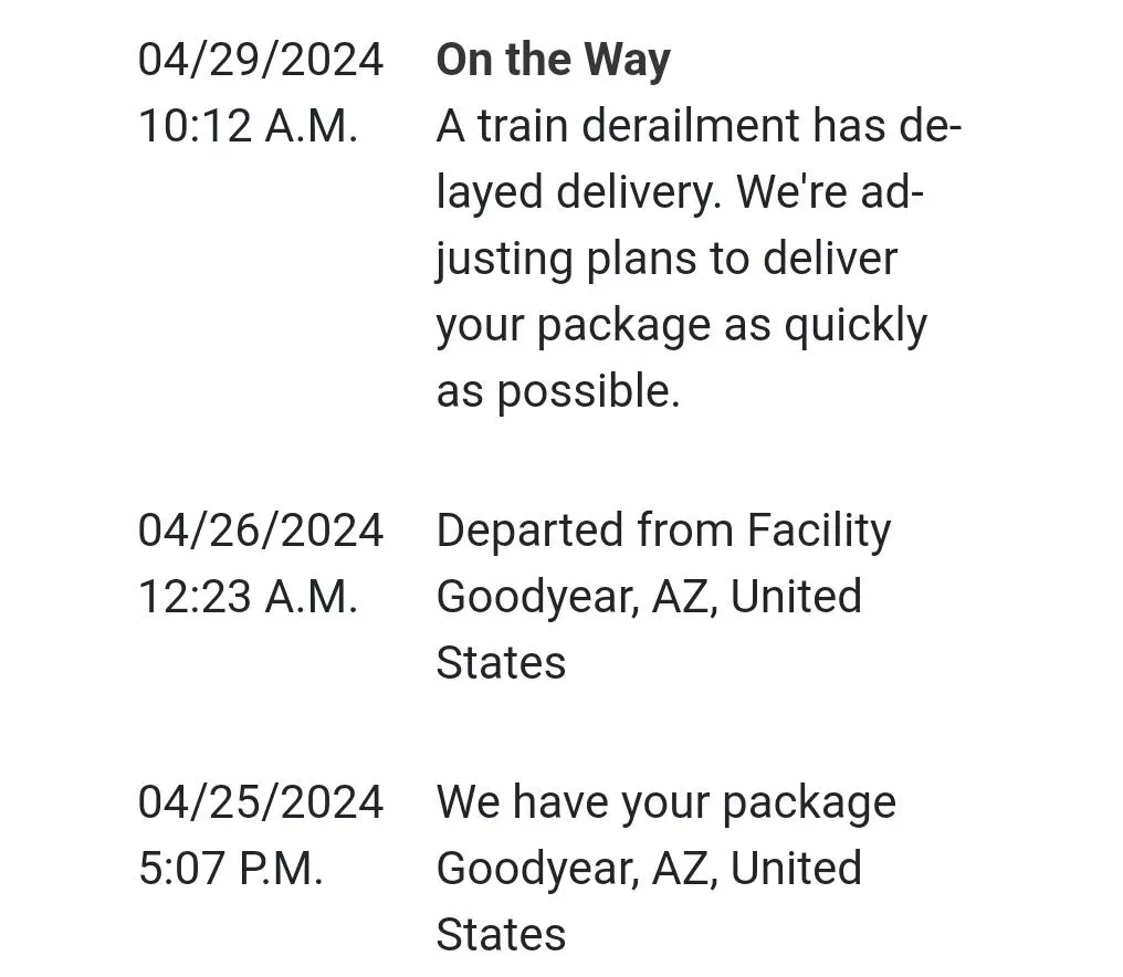 Think my orders gonna make it? Lmao posted by cyth134