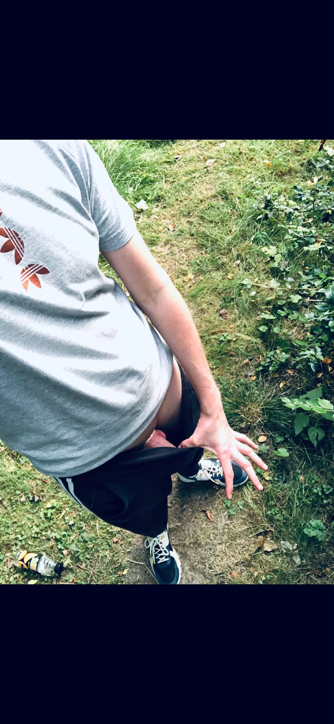 Wanna see me sneak out and show off my horny cock in public? 😎 dm me for snap. posted by hornyswe2004