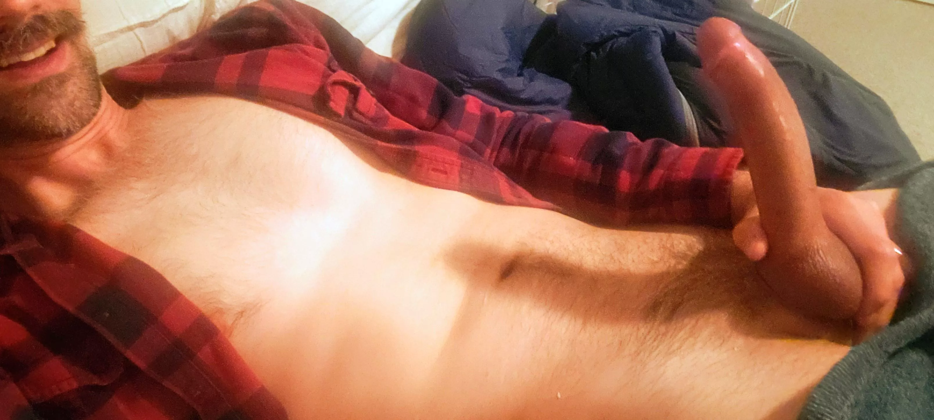 What do you think? I love the huge shadow my cock casts. posted by mnlumberjacker
