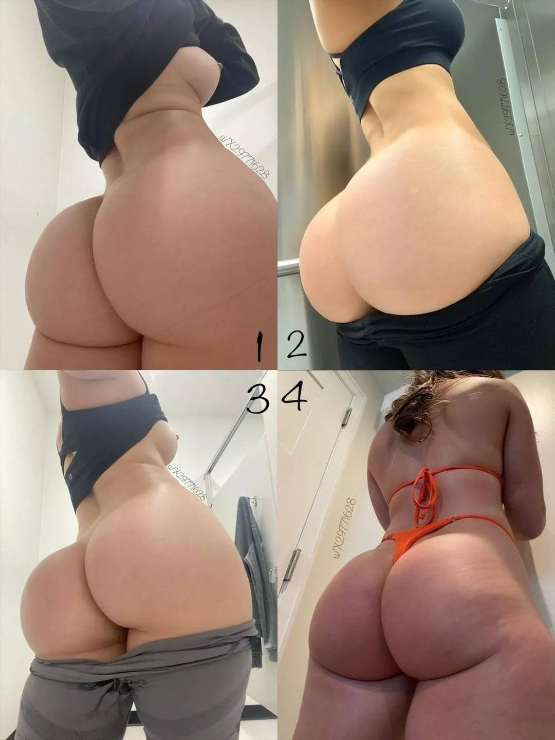 Which picture of my ass is best, 1, 2, 3, or 4 posted by X29771628