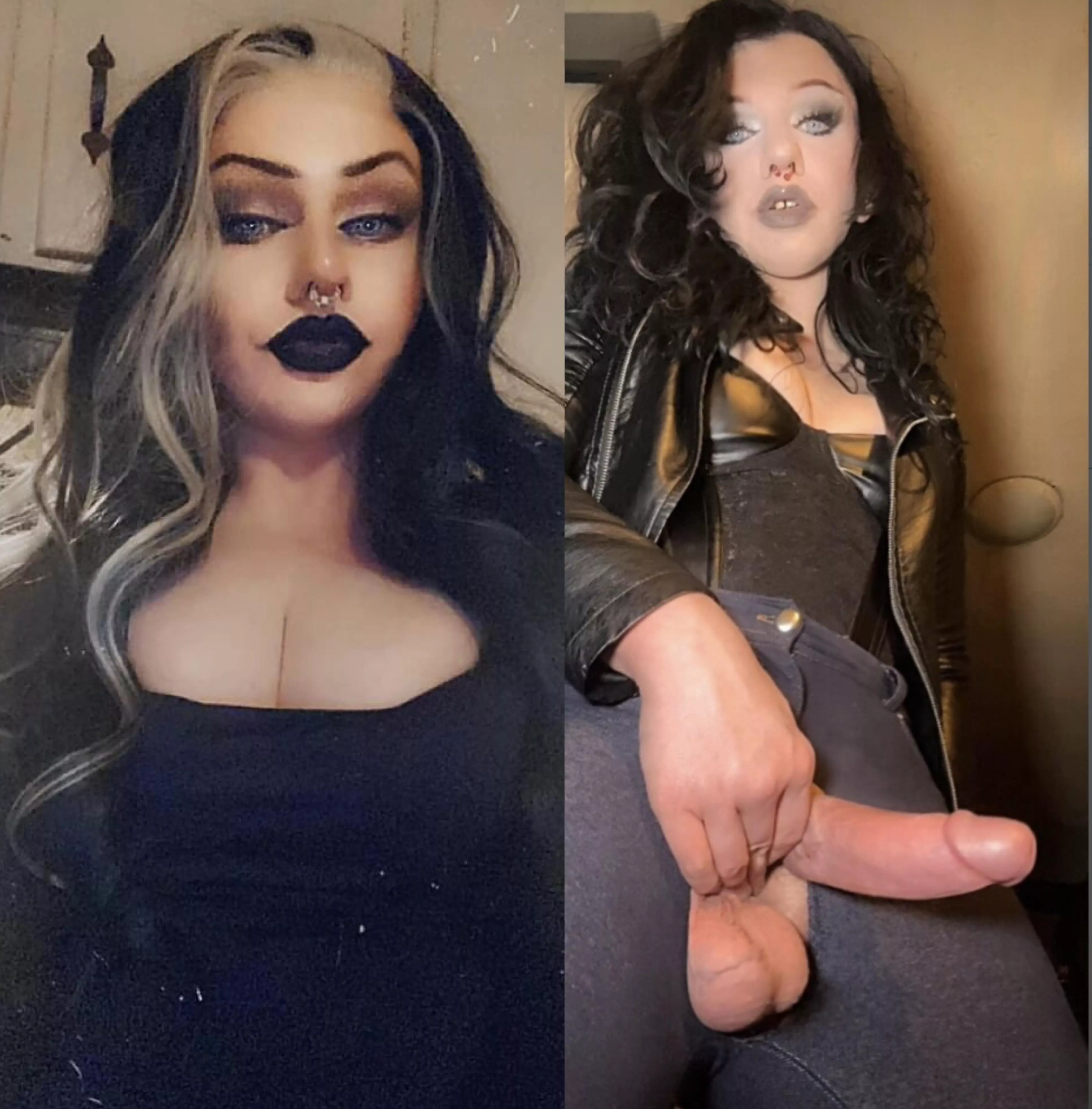 Who wants a goth girl with big full balls? posted by L8TEX