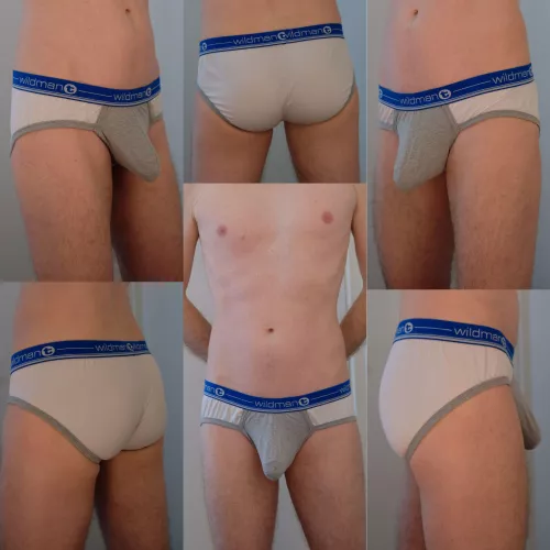 WildmanT duo big boy pouch brief blue by BuckHardwick