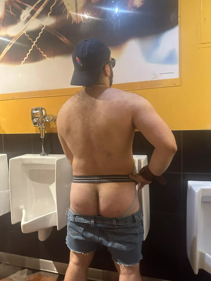 You catch me at the urinals like this, what’s your next move? by TheFuzzyBubs