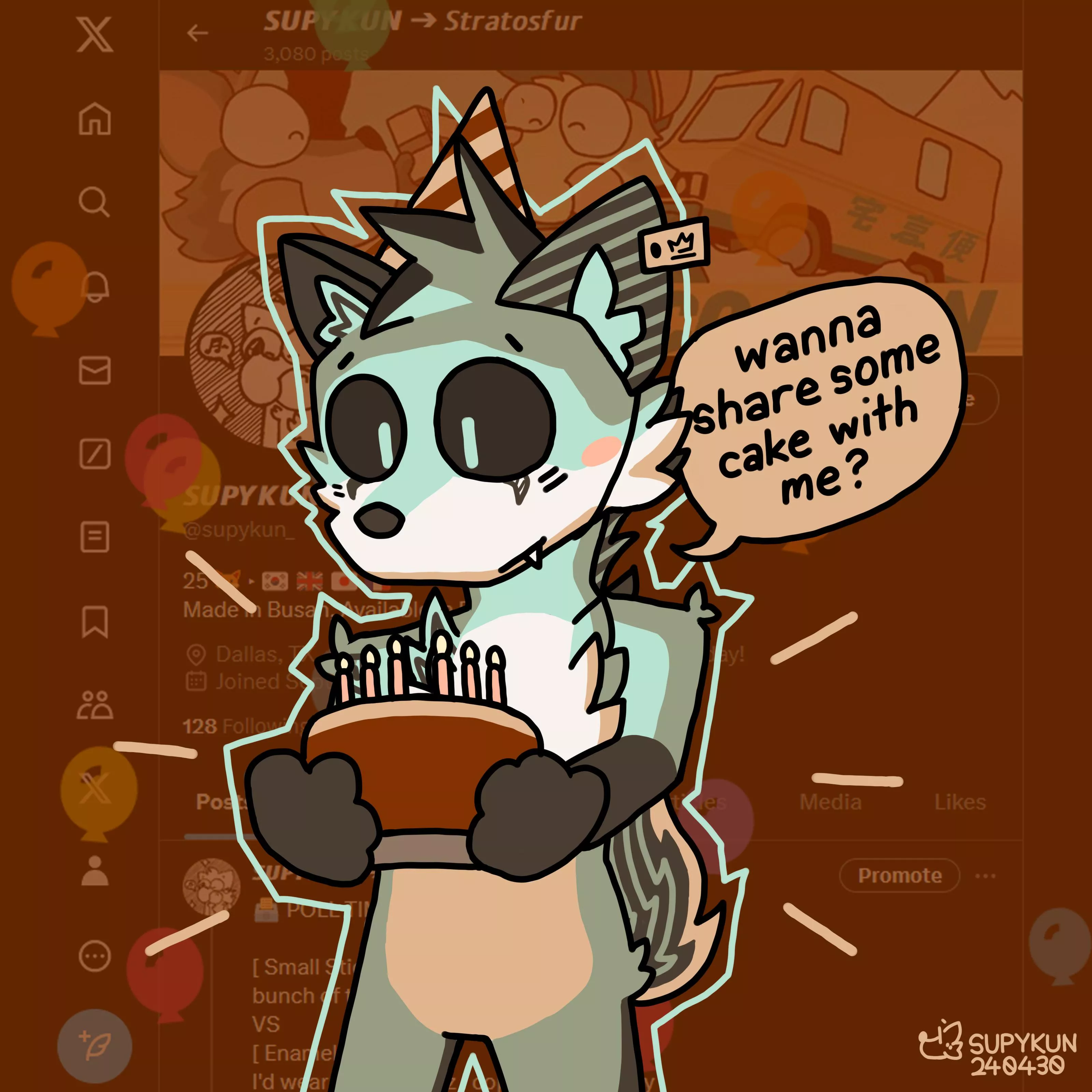 birthday foxo posted by supykun