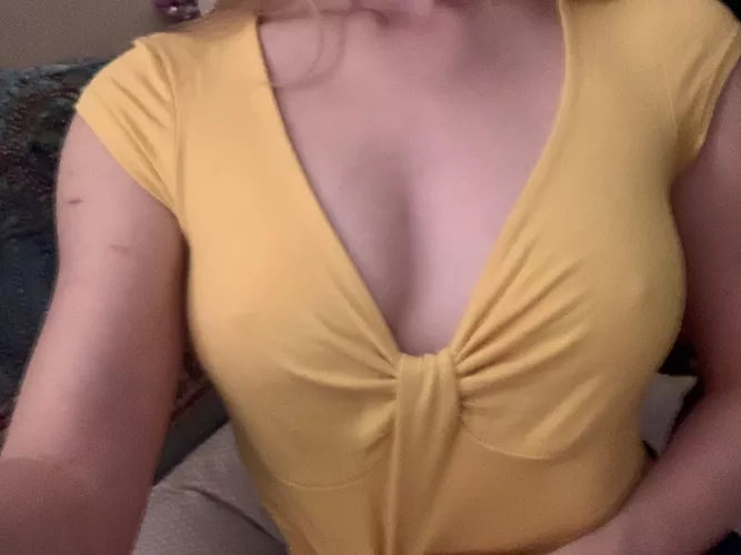 braless under a thick top by Illustrious_Bed_5811