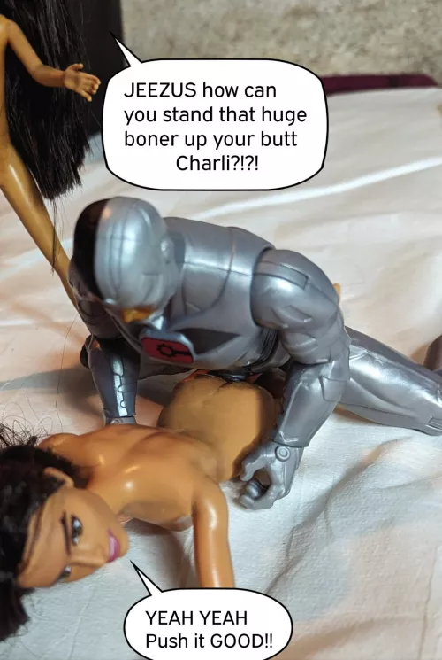 Charli & Nikki VS. Cyborg  by Ghna23