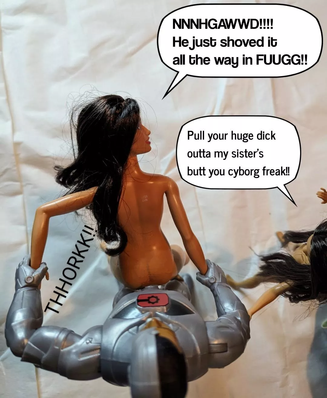 Charli & Nikki VS Cyborg  posted by Ghna23