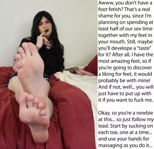 conditioned by force to be her foot worship bitch - aliciat by Mc_fetish_captions
