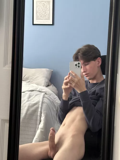 Do I look good in blue? by IllustratorSweaty133