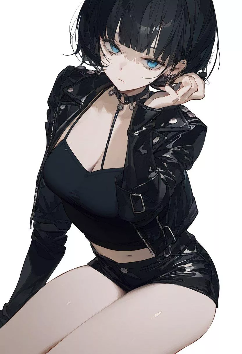 Leather Jacket & Shorts  posted by CheetahSperm18