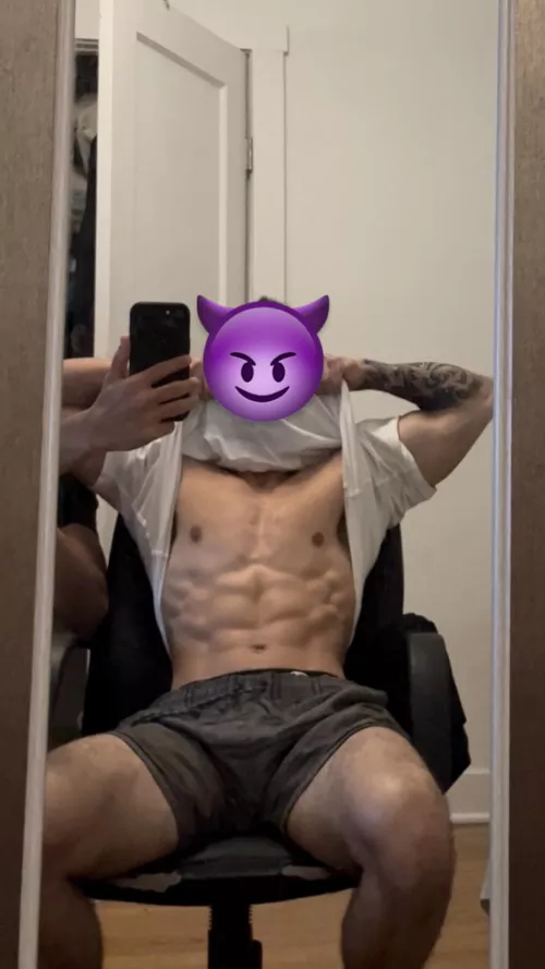 Looking for a cutie to come sit on my lap and take my huge 8 inch beast deep into their stomach 🥰🥰 by TheeGuyDerek