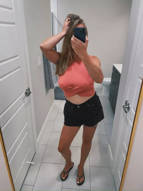 My nips are always hard. Makes going braless quite a spectacle. by Sunny-DD