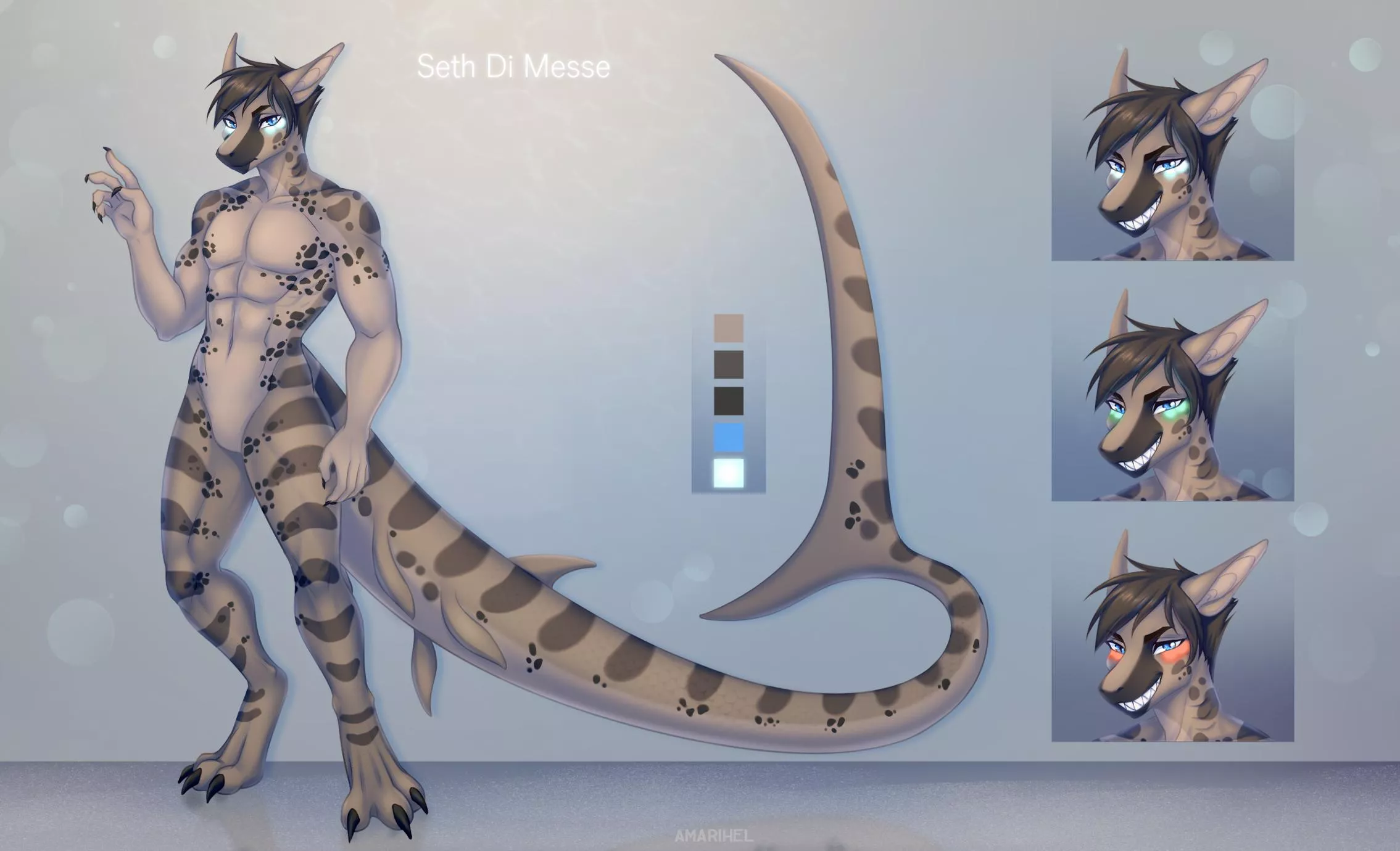 Seth the shark! (Art by Amarihel) posted by Spitfire262